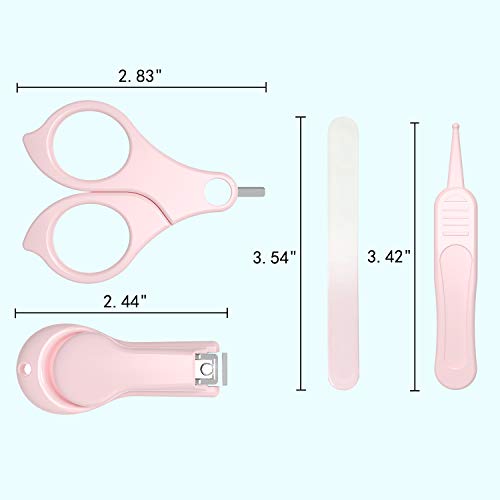 YIVEKO Baby Nail Kit, 4-in-1 Baby Nail Care Set with Cute Case, Baby Nail Clipper, Scissors, Nail File & Tweezers, Baby Manicure Kit and Pedicure kit for Newborn, Infant, Toddler, Kids-Owl Pink 2 YIVEKO Baby Nail Kit, 4-in-1 Baby Nail Care Set with Cute Case, Baby Nail Clipper, Scissors, Nail File & Tweezers, Baby Manicure Kit and Pedicure kit for Newborn, Infant, Toddler, Kids-Owl Pink