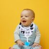 Baby Bandana Drool Bibs 6-Pack and Teething Toys 6-Pack Made with 100% Organic Cotton, Super Absorbent and Soft Unisex (Vuminbox) (6-Pack Unisex)