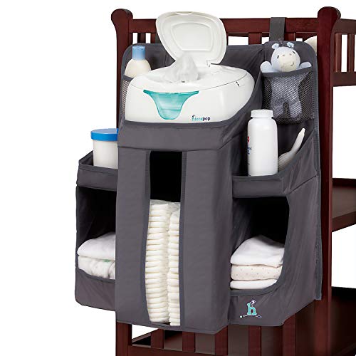 hiccapop Nursery Organizer and Baby Diaper Caddy | Hanging Diaper Organization Storage for Baby Essentials | Hang on Crib, Changing Table or Wall 1 hiccapop Nursery Organizer and Baby Diaper Caddy | Hanging Diaper Organization Storage for Baby Essentials | Hang on Crib, Changing Table or Wall