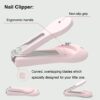 YIVEKO Baby Nail Kit, 4-in-1 Baby Nail Care Set with Cute Case, Baby Nail Clipper, Scissors, Nail File & Tweezers, Baby Manicure Kit and Pedicure kit for Newborn, Infant, Toddler, Kids-Owl Pink