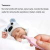 YIVEKO Baby Nail Kit, 4-in-1 Baby Nail Care Set with Cute Case, Baby Nail Clipper, Scissors, Nail File & Tweezers, Baby Manicure Kit and Pedicure kit for Newborn, Infant, Toddler, Kids-Owl Pink