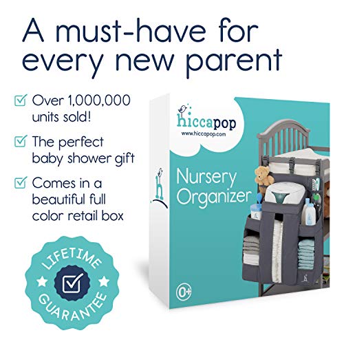 hiccapop Nursery Organizer and Baby Diaper Caddy | Hanging Diaper Organization Storage for Baby Essentials | Hang on Crib, Changing Table or Wall 6 hiccapop Nursery Organizer and Baby Diaper Caddy | Hanging Diaper Organization Storage for Baby Essentials | Hang on Crib, Changing Table or Wall