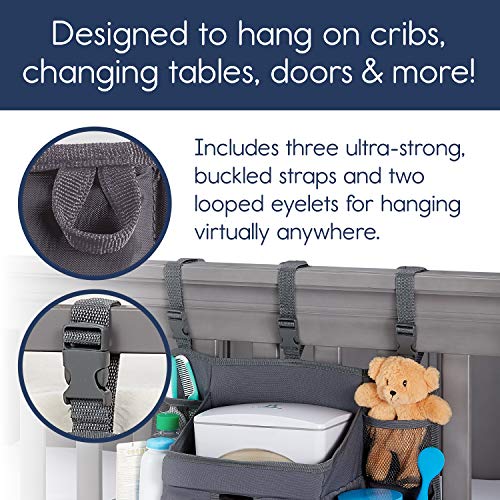 hiccapop Nursery Organizer and Baby Diaper Caddy | Hanging Diaper Organization Storage for Baby Essentials | Hang on Crib, Changing Table or Wall 3 hiccapop Nursery Organizer and Baby Diaper Caddy | Hanging Diaper Organization Storage for Baby Essentials | Hang on Crib, Changing Table or Wall