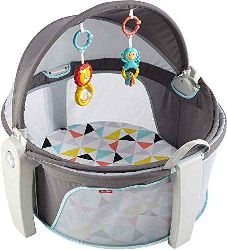 Fisher-Price On-the-Go Baby Dome, Grey/Blue/Yellow/White 1 Fisher-Price On-the-Go Baby Dome, Grey/Blue/Yellow/White