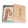Amber Necklace Gift Set(Unisex)(Cognac)(13 Inches) - Handcrafted, Lab-Tested, Authentic Amber