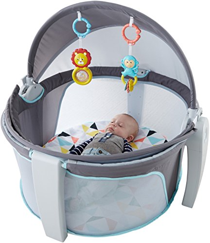 Fisher-Price On-the-Go Baby Dome, Grey/Blue/Yellow/White 2 Fisher-Price On-the-Go Baby Dome, Grey/Blue/Yellow/White
